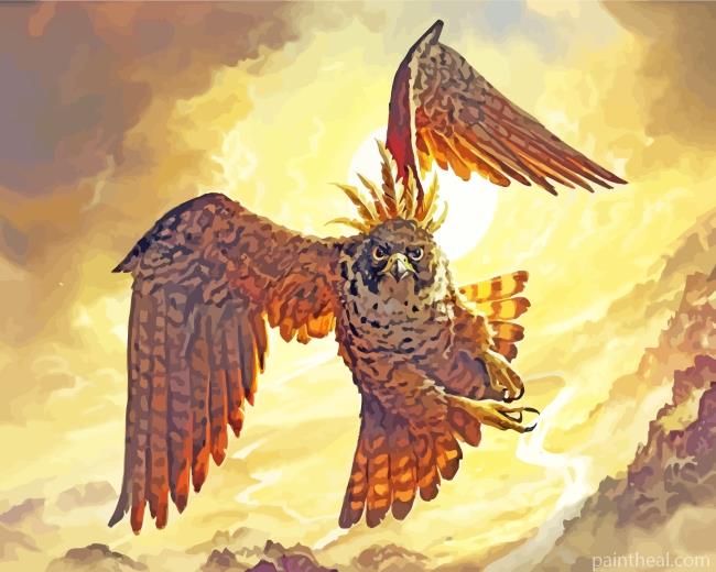Falcon Bird Art Painting By Numbers Kits