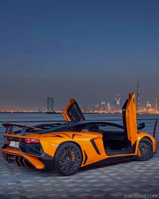 Cool Lamborghini NEW Painting By Numbers Kits