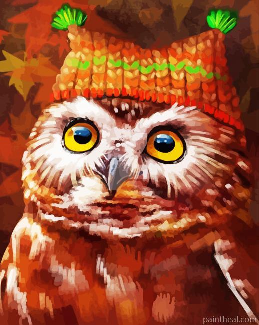Aesthetic Brown Owl Painting By Numbers Kits