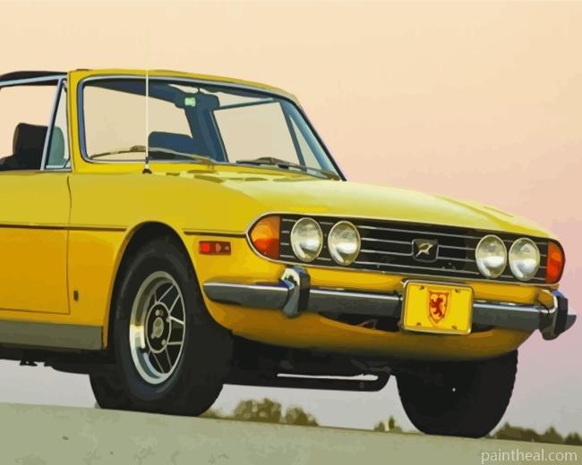 Aesthetic Yellow Triumph Stag Painting By Numbers Kits