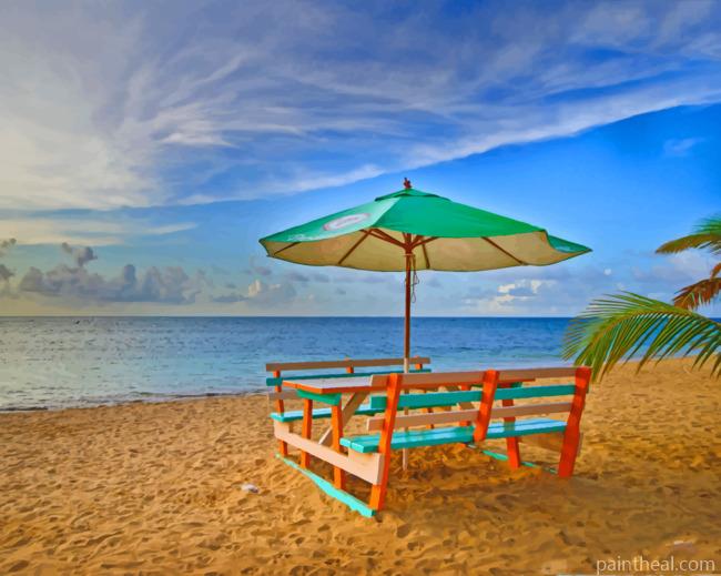 Caribbean Summer Vibe Painting By Numbers Kits