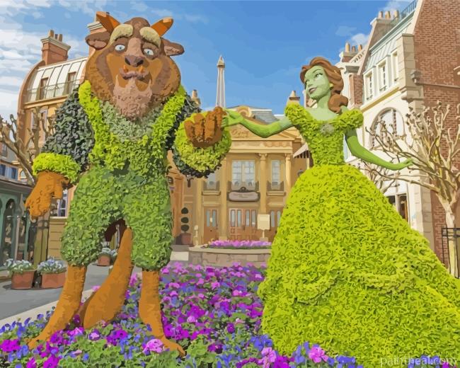 Disney Garden Flower Show Painting By Numbers Kits