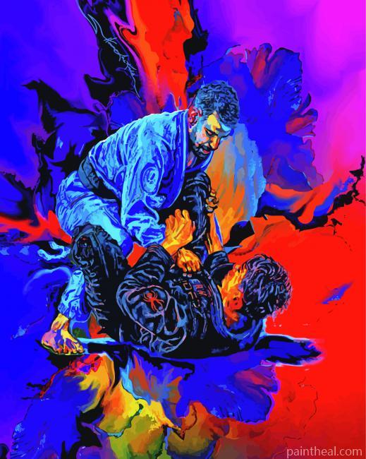 Jiu Jitsu Art Painting By Numbers Kits