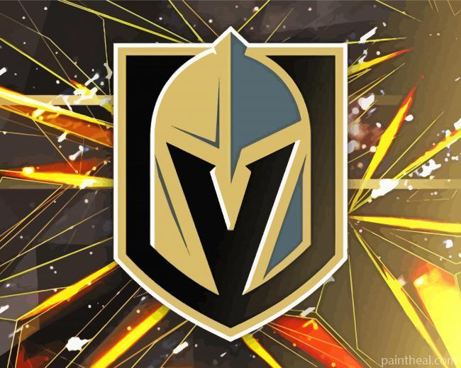 Aesthetic Vegas Golden Knights Logo Painting By Numbers Kits