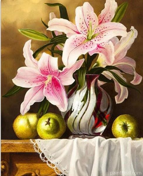 Lily flowers Flowers Painting By Numbers Kits