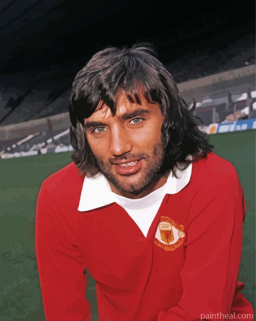 George Best Manchester United Painting By Numbers Kits