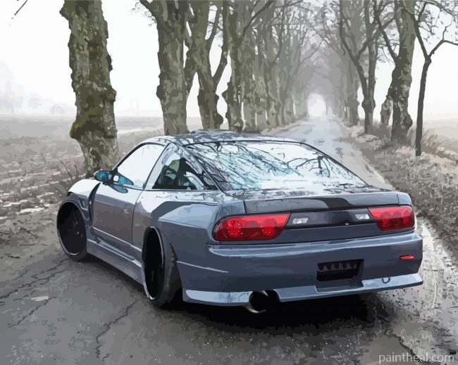 Nissan 200 SX Silvia S13 Painting By Numbers Kits