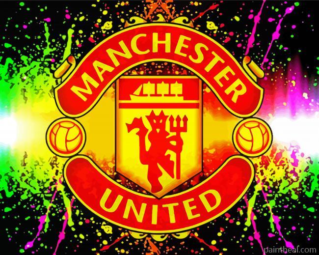 Colorful Manchester United Football Emblem Painting By Numbers Kits