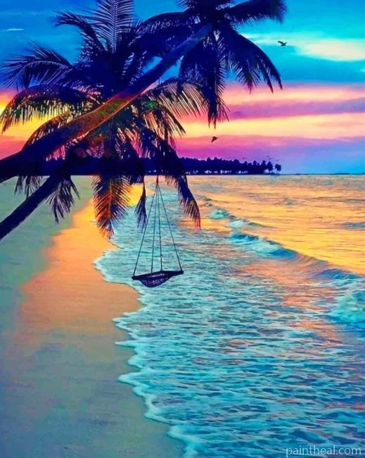 Sundown Ocean Painting By Numbers Kits