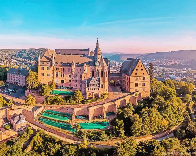 Marburg Castle Painting By Numbers Kits