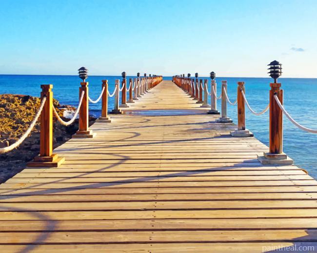 Seaside Bridge Painting By Numbers Kits