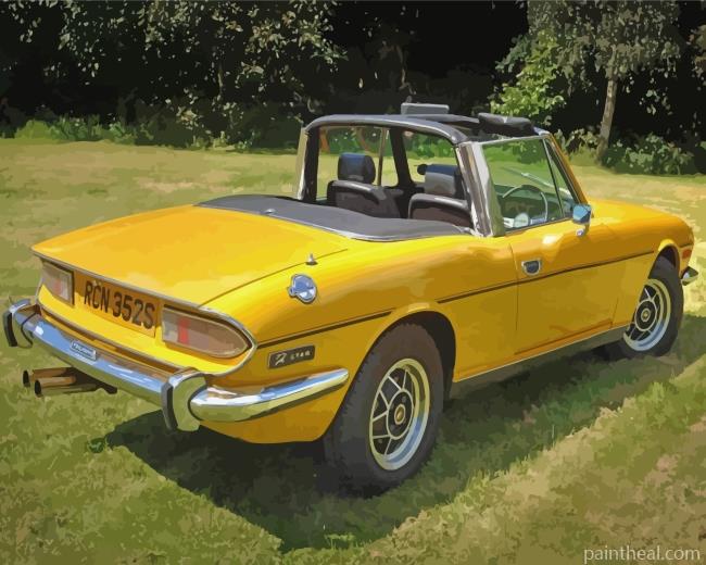 Yellow Triumph Stag Painting By Numbers Kits