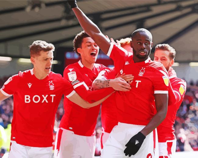 Nottingham Forest Players Painting By Numbers Kits