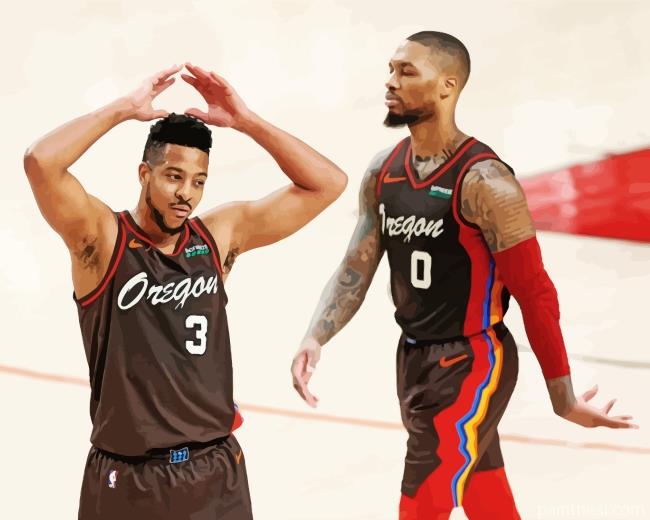 Portland Trail Blazers Team Painting By Numbers Kits