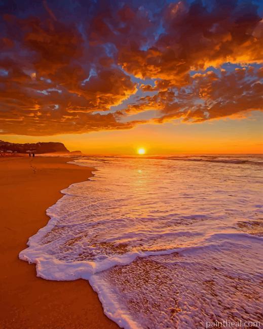 Sunset Beach Painting By Numbers Kits