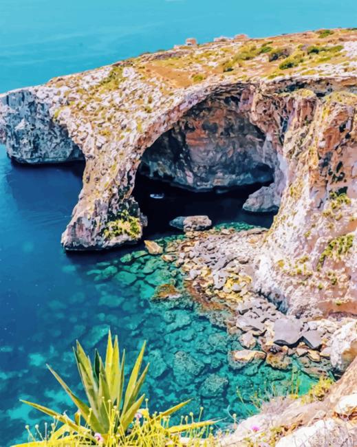 Malta Seascape Painting By Numbers Kits
