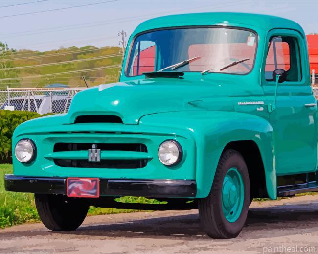 Aesthetic 55 International Pickup Painting By Numbers Kits