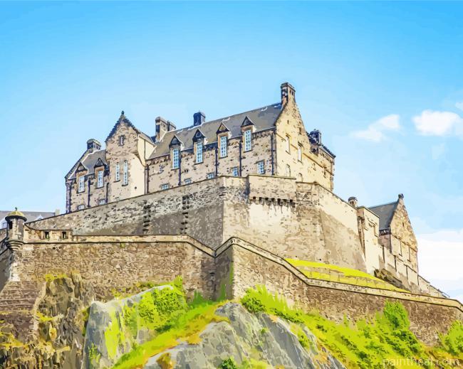Edinburgh Castle Painting By Numbers Kits