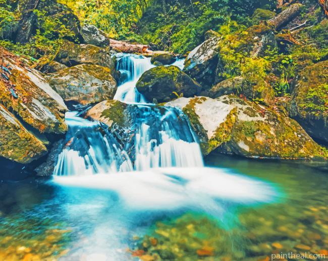 Waterfall Spring Painting By Numbers Kits
