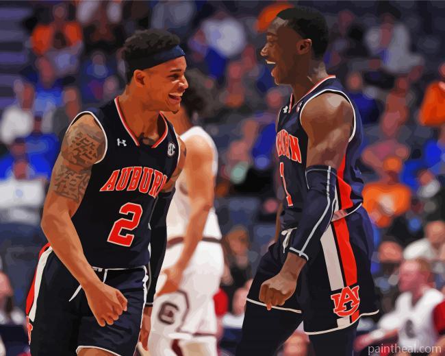 Auburn Tigers Basketballers Painting By Numbers Kits