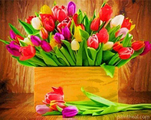Bouquets Of Tulips Painting By Numbers Kits