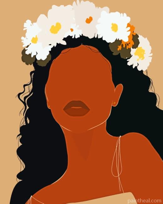 Black Girl Art Painting By Numbers Kits