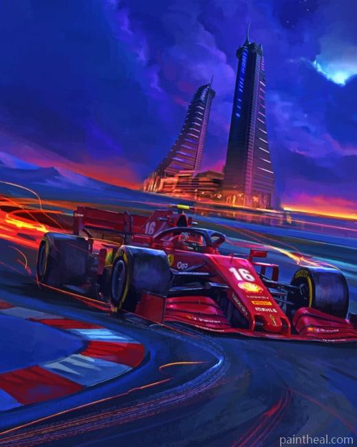 Ferrari Car Racing Painting By Numbers Kits