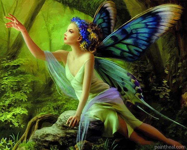 Butterfly Girl NEW Painting By Numbers Kits