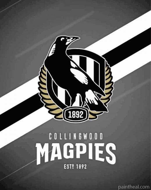 Collingwood FC Logo Painting By Numbers Kits