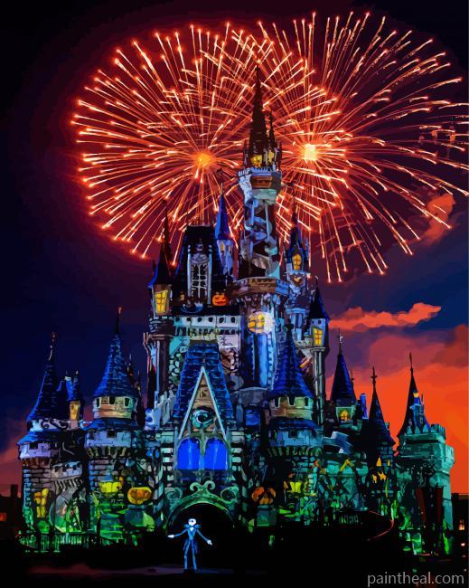 Wonderful Halloween Disney Painting By Numbers Kits
