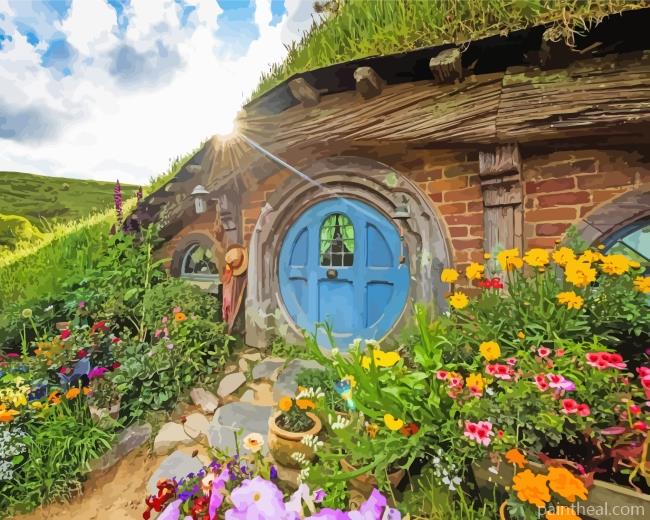 Hobbiton House Painting By Numbers Kits