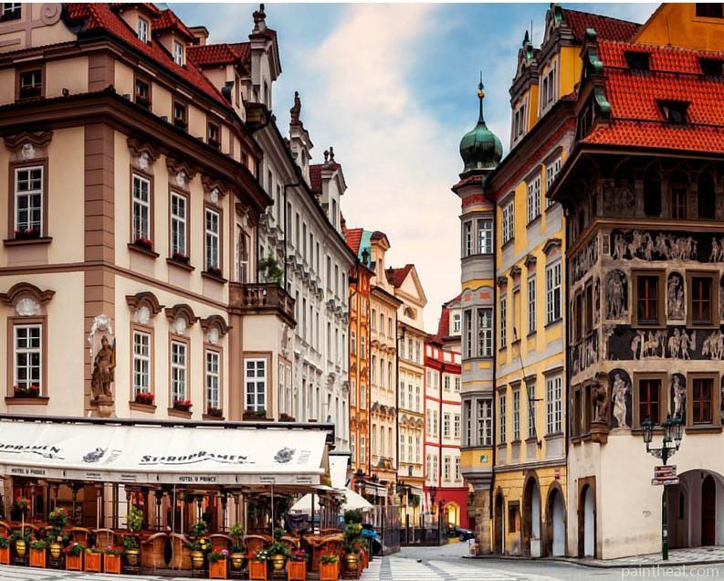 Prague Old Town Cities Painting By Numbers Kits