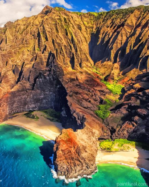 Cliffs Hawaii Painting By Numbers Kits