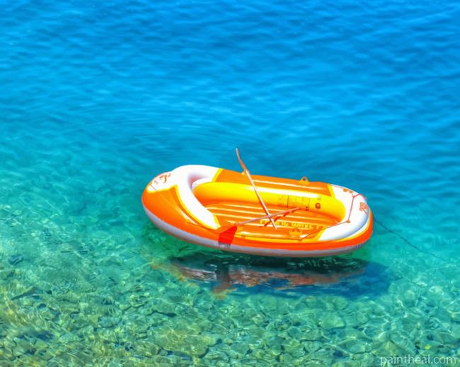 Inflatable Boat Painting By Numbers Kits