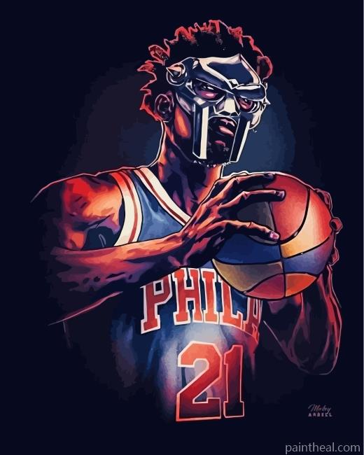Philadelphia 76ers Joel Embid Painting By Numbers Kits