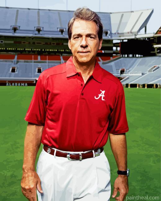 Nick Saban American Football Coach Painting By Numbers Kits