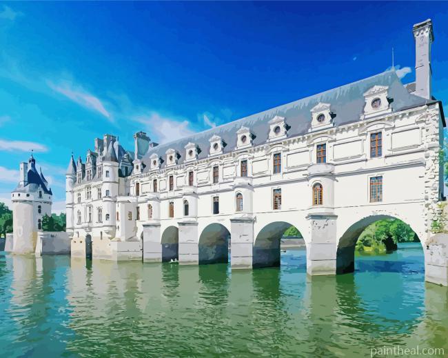 Chenonceau Chateau Painting By Numbers Kits