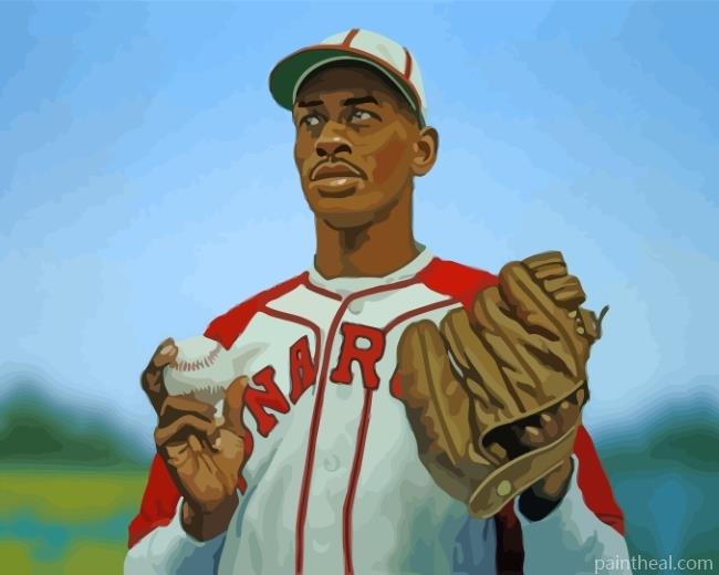 Satchel Paige Baseball Player Painting By Numbers Kits