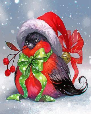 Christmas Bird Painting By Numbers Kits