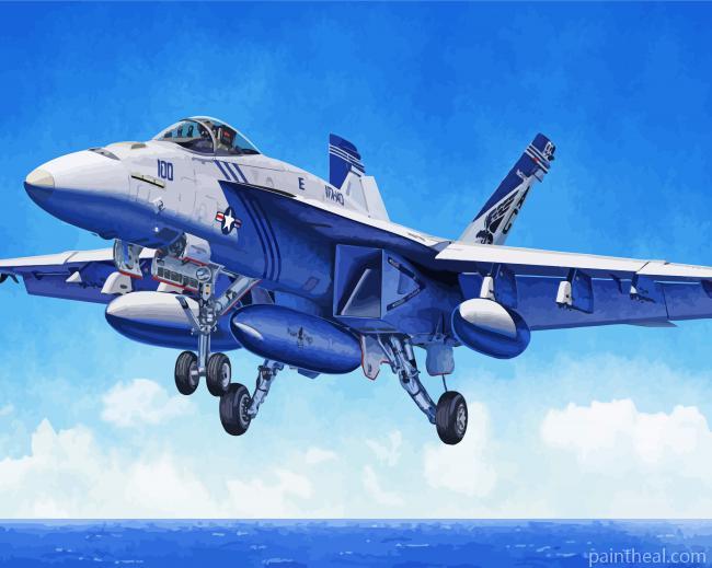 McDonnell Douglas FA 18 Hornet Art Painting By Numbers Kits