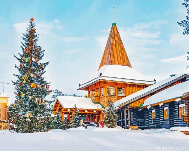 Lapland Houses Painting By Numbers Kits