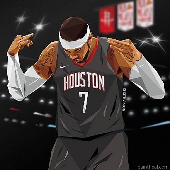 Carmelo Anthony Sport Painting By Numbers Kits