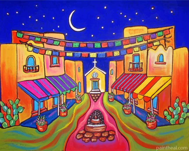 Mexican Life Art Painting By Numbers Kits