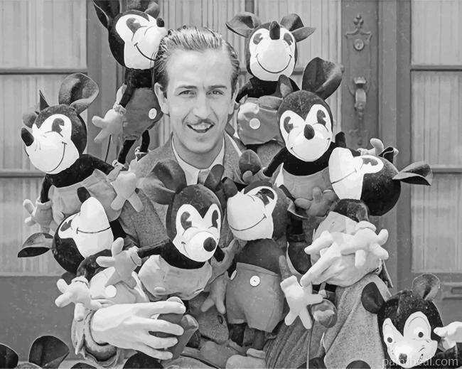 Monochrome Walt Disney Painting By Numbers Kits