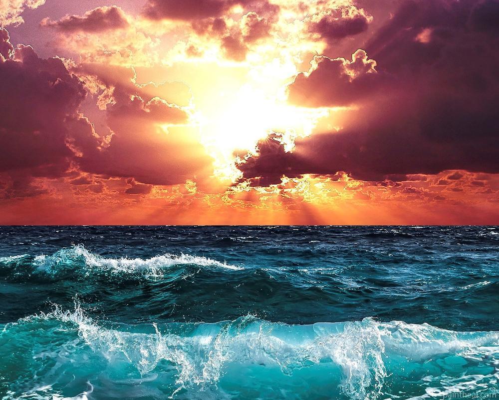Ocean Sunset Painting By Numbers Kits