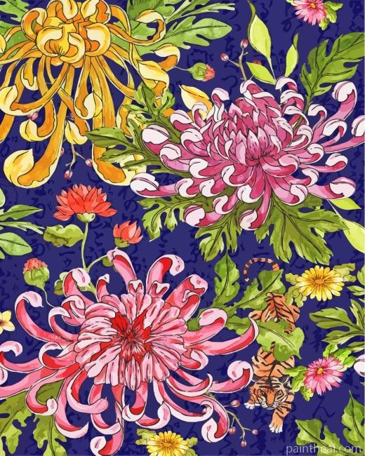 Chrysanthemum Painting By Numbers Kits