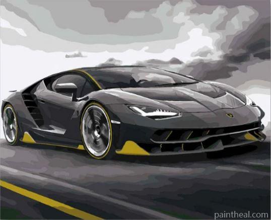 Lamborghini Centenario Painting By Numbers Kits
