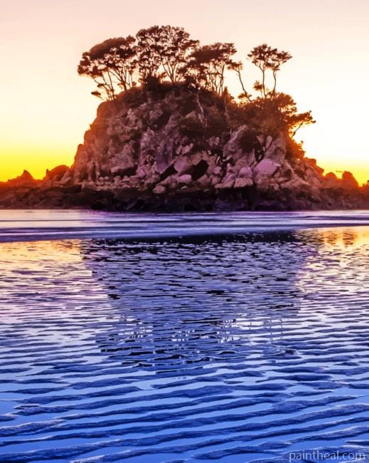 Low Tide In Torrent Bay Painting By Numbers Kits