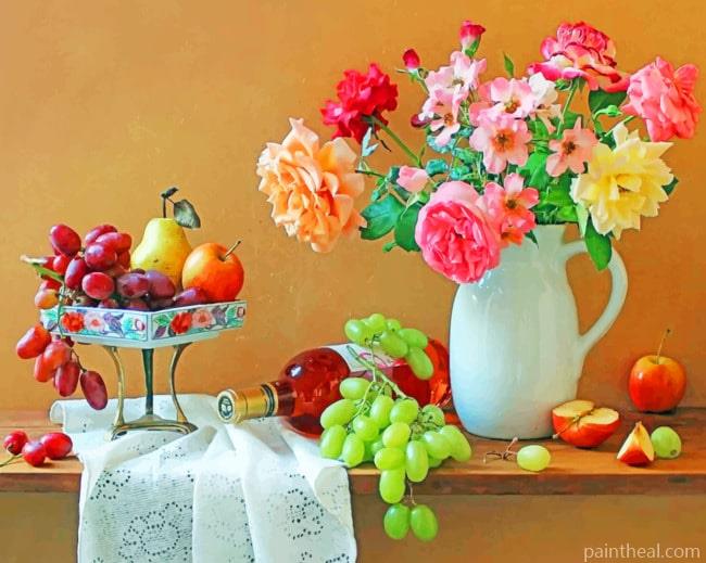 Flower Still Life Painting By Numbers Kits