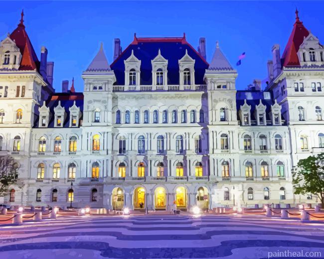 Albany New York State Capitol Painting By Numbers Kits